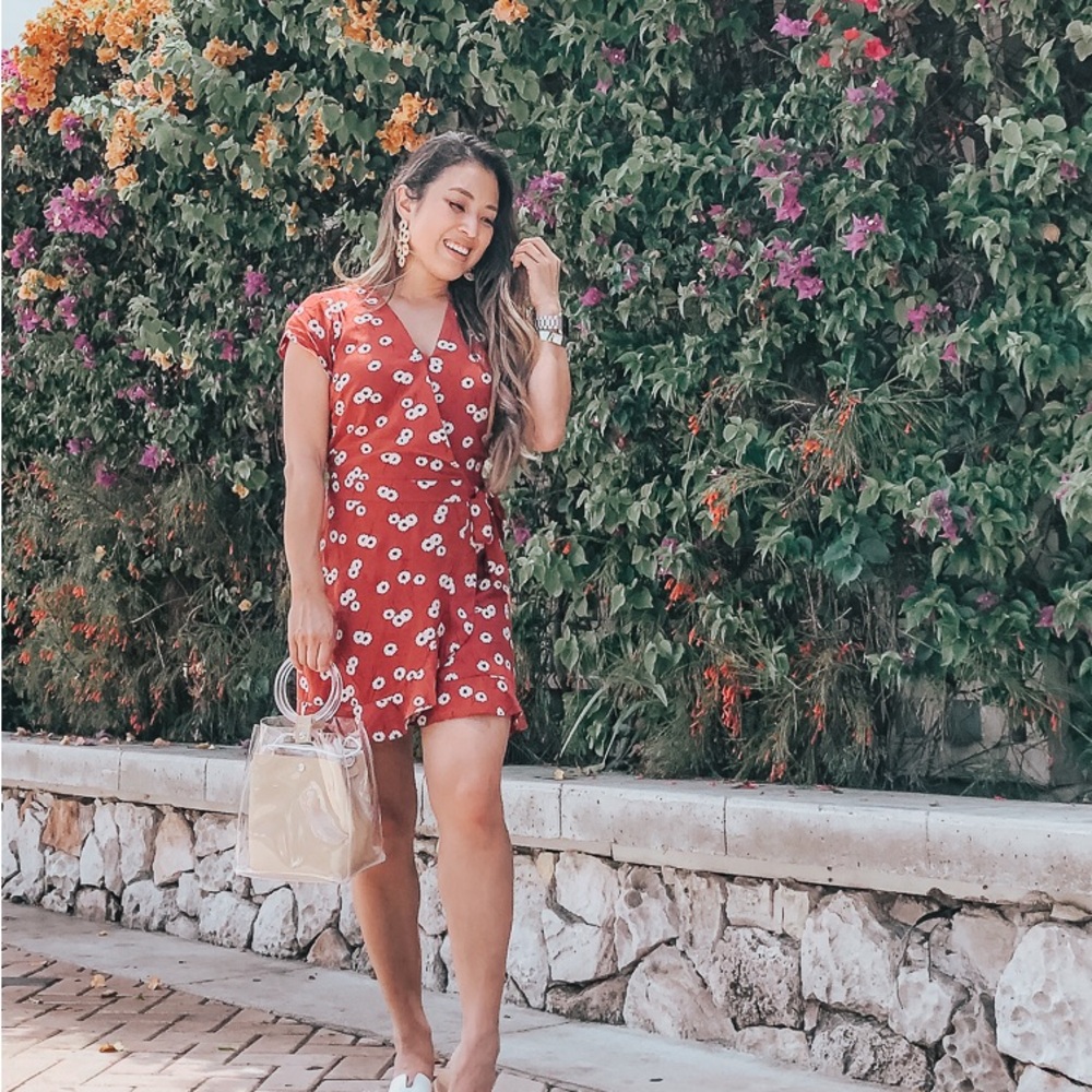 LOFT, Romper Skort, Size 2, Rust.